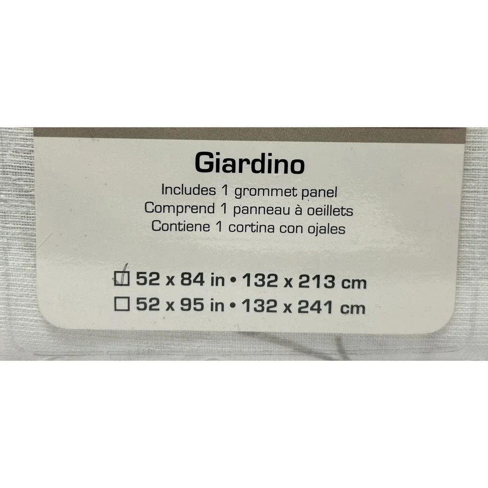 Commonwealth Habitat Embroidered Giardino Cream Sheer Curtain Polyester 52